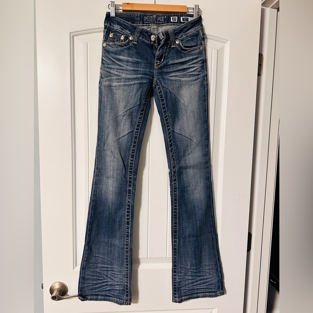 Miss Me Flare Jeans Size 25 34” Inseam